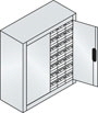 Schrnke mit Sichtlagerksten 765 x 695 x 250 