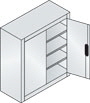 Schrnke mit Sichtlagerksten 765 x 695 x 250 