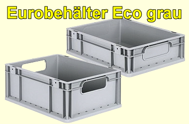 Lagerkasten  Eurobehaelter Eco grau Lagerksten